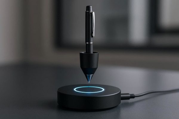 Magnetic Levitating Pen Holder - Futuristic Floating Desk Gadget